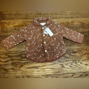 Rylee & Cru Quilted Collard Coat- Starlight- 12-18M- NWT